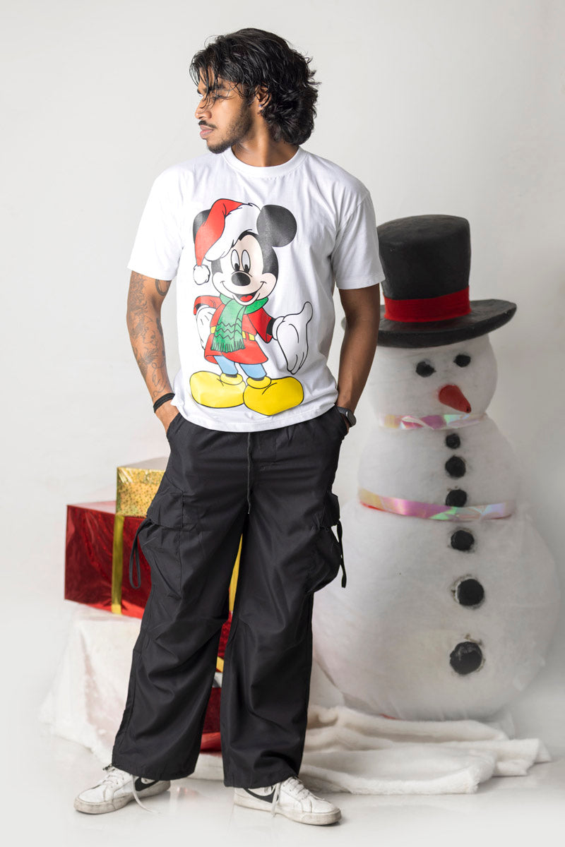 Mickey Christmas Solid Tee