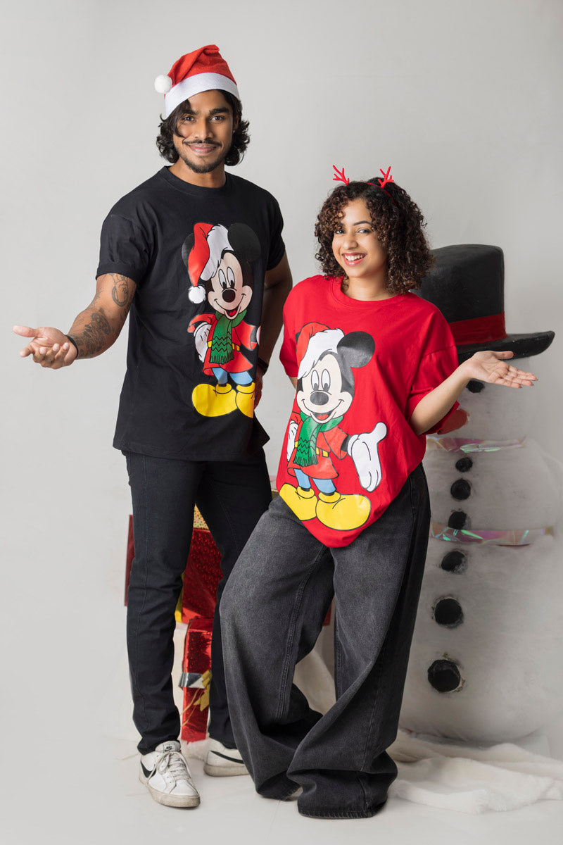 Mickey Christmas Solid Tee