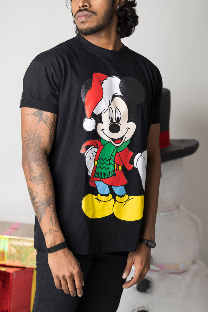 Mickey Christmas Solid Tee