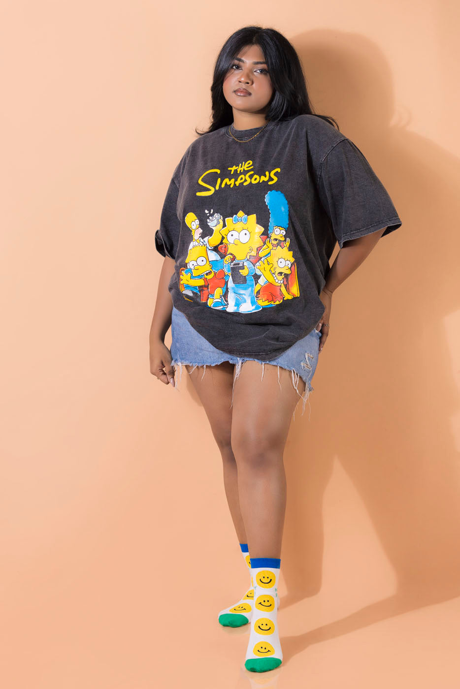 The Simpsons Acid Washed 3XL Tee