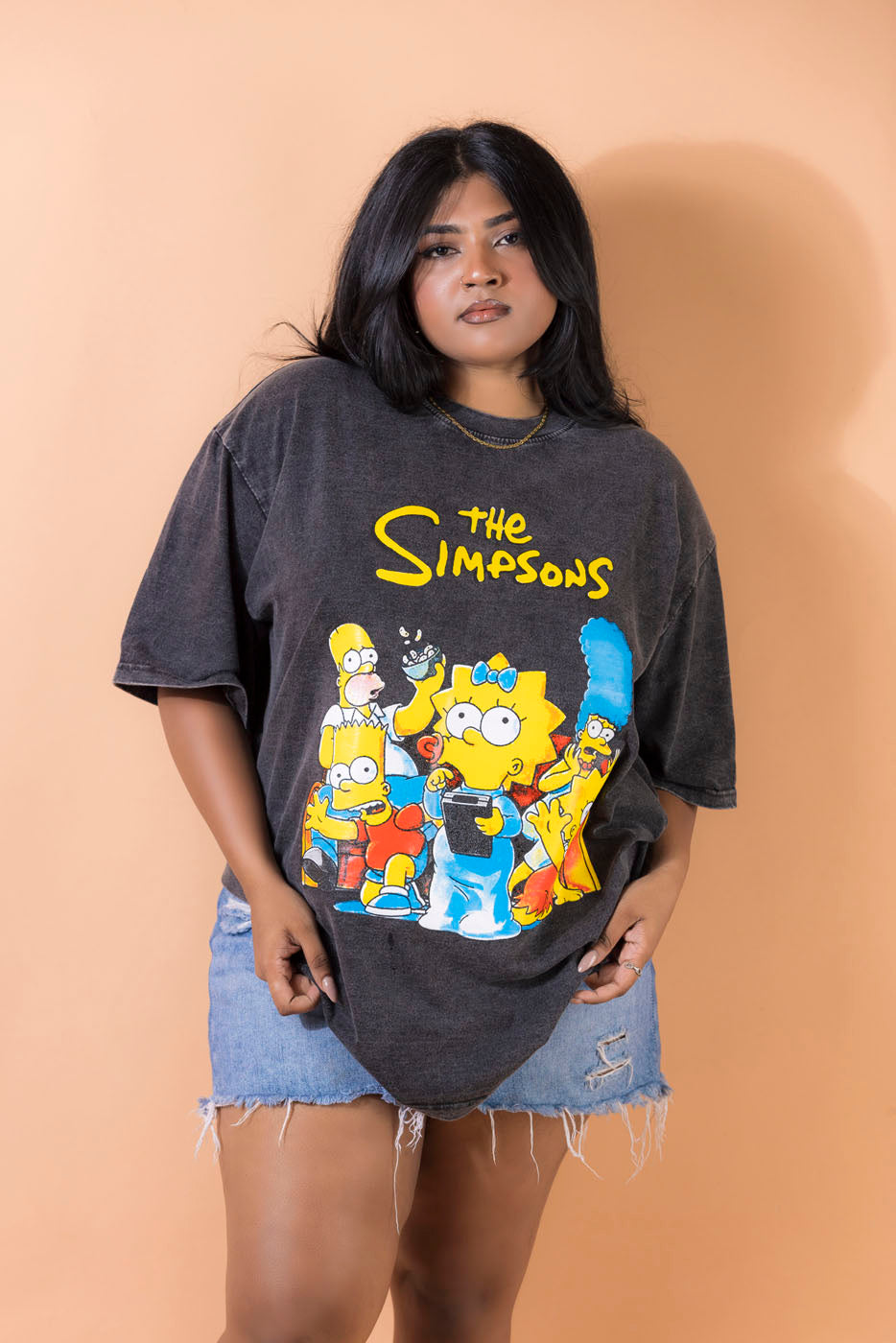 The Simpsons Acid Washed 3XL Tee