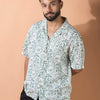 Oversized Relaxed Revere Shirt - Floral Print