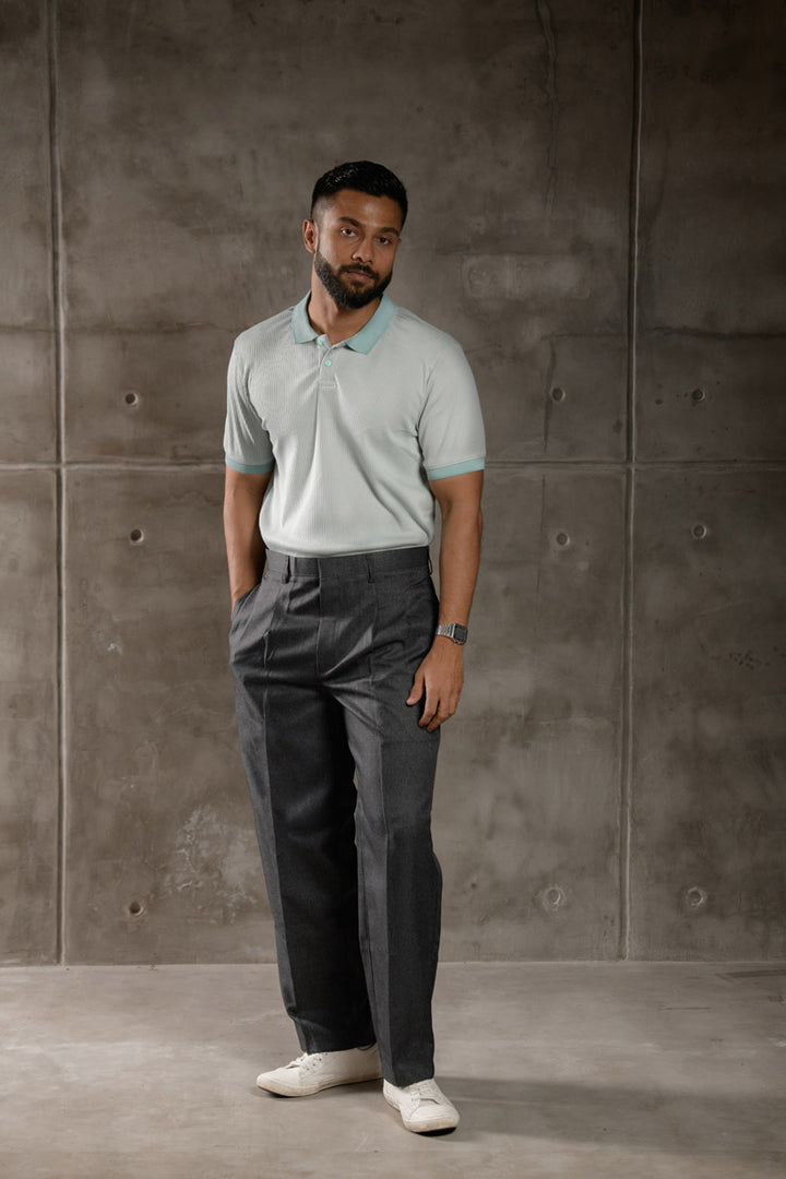 Men's baggy pants with pleats