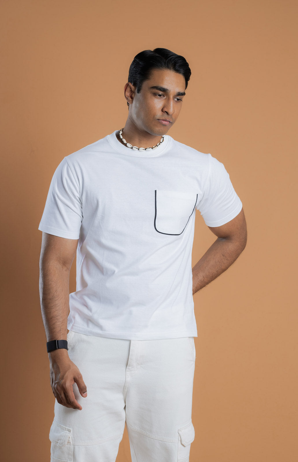 Essential Muscle Fit T-shirt w/ Pocket Lining